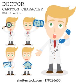 Doctor cartoon character EPS 10 vector