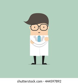 Doctor cartoon character vector