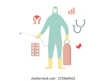 Doctor cartoon drawing Health care concepts It is a vector image or illustration that can be used for various designs and media.