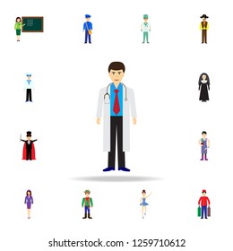 doctor cartoon icon. Detailed set of color profession icons. Premium graphic design. One of the collection icons for websites, web design, mobile app