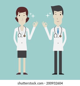 Doctor cartoon - Vector