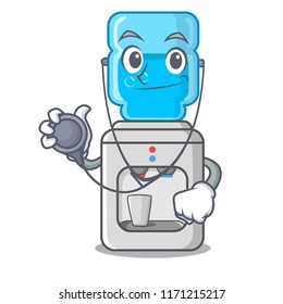 Doctor cartoon water cooler for office and home