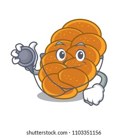 Doctor challah character cartoon style