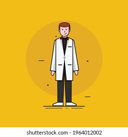 Doctor character corona virus covid-19