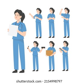 Diseño de carácter de doctor que presenta el concepto