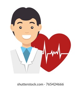 doctor character with heart