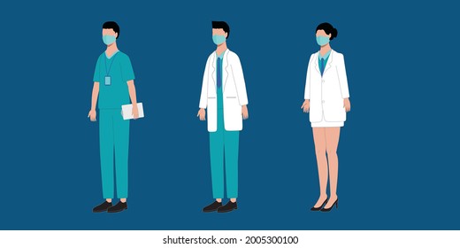 Doctor Character Illustration For animation Content