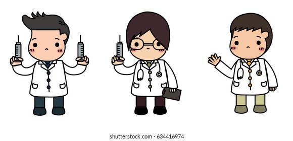 Doctor Character illustration male