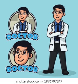 Doctor Character Logo Bundle Illustration