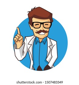 doctor character mascot vector design 