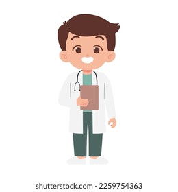 Doctor character. Medical concept illustration