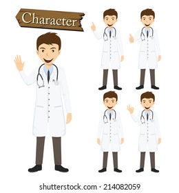 Doctor character set vector 