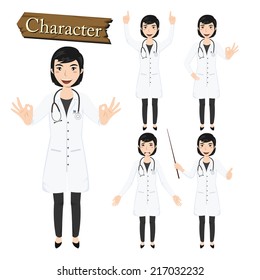Doctor character set vector 