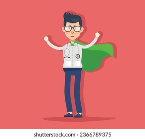 Doctor Character Vector Concept Design