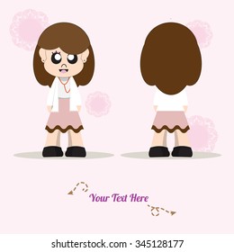Doctor character women design in happy