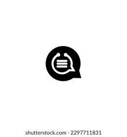 Doctor chat talk logo vector icon illustration. Medical Chat, Consult Logo Template Design.