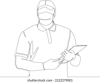 Doctor is checking a patient infected with covid-19. Temporary hand painting using black and white background. Vector illustrations. Covid-19. Pandemic.