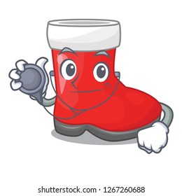 Doctor christmas santa boots with shape cartoon