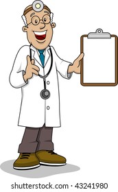 Doctor with clipboard