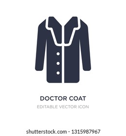 doctor coat icon on white background. Simple element illustration from Christmas concept. doctor coat icon symbol design.