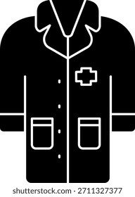 Doctor coat Line vector Icon Design