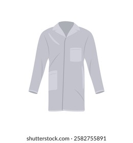 Doctor Coat, Medicine Flat Vector Illustration - Isolated