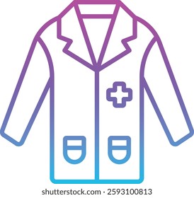 Doctor Coat vector icon. Can be used for printing, mobile and web applications.