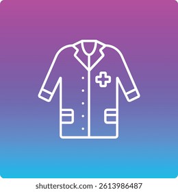 Doctor Coat vector icon. Can be used for printing, mobile and web applications.
