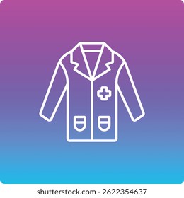 Doctor Coat vector icon. Can be used for printing, mobile and web applications.