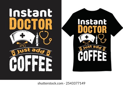 Diseño de camiseta de café Doctor ¿Necesita un diseño de camiseta basado en el día para el negocio de vainas? Puedo diseñar cualquier tipo de camiseta que usted puede pedir de mí.
