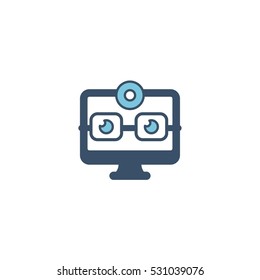 Doctor Computer Vector Logo Design Element