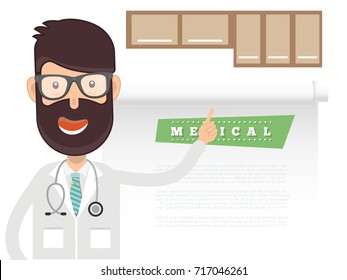 Doctor concept design,vector
