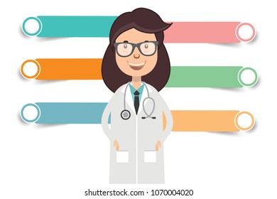 Doctor concept vector design
