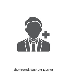 Doctor Consultation Icon. Flat Design. Isolated.