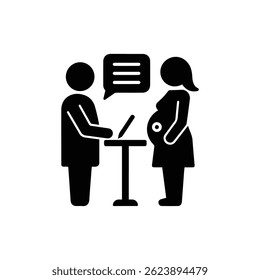 Ícone de Consulta Médica Verificação de Gravidez