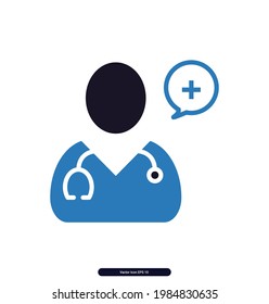 Doctor Consultation icons. Medical and Health Care Icons. Includes such as Emergency, Heartbeat, Medical equipment, tools Icons. Vector illustration, Illustration eps 10