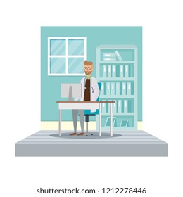 doctor in consulting room