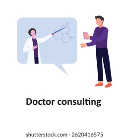 Doctor consulting Vector illustration which can easily modify or edit which can easily modify or edit

