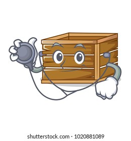 Doctor crate character cartoon style