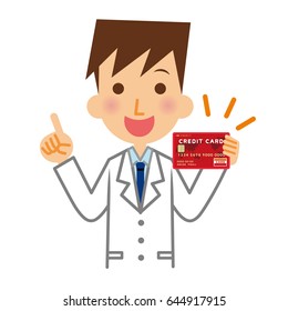 Doctor and credit card.