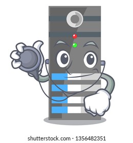 Doctor data server next the cartoon computer