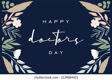 Doctor Day. Holiday concept. Template for background, banner, card, poster, t-shirt with text inscription