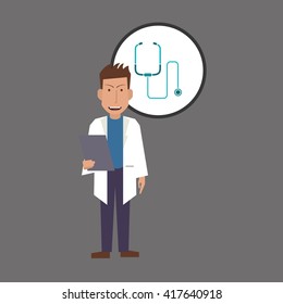 Doctor design. Medical care concept. Health care sign