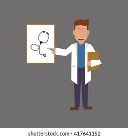 Doctor design. Medical care concept. Health care sign