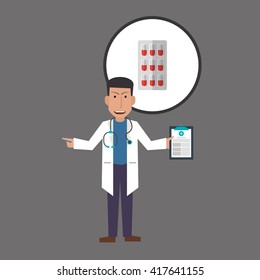 Doctor design. Medical care concept. Health care sign