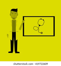 Doctor design. Medical care concept. Health care sign