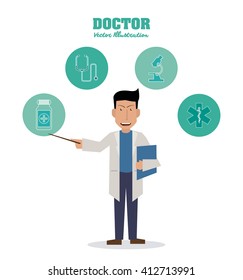 Doctor design, medical and healthcare concept