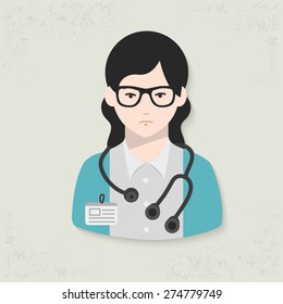 Doctor design on old background,clean vector