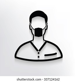 Doctor design on white background,vector