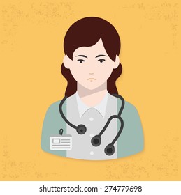 Doctor design on yellow background,clean vector